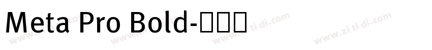 Meta Pro Bold字体转换